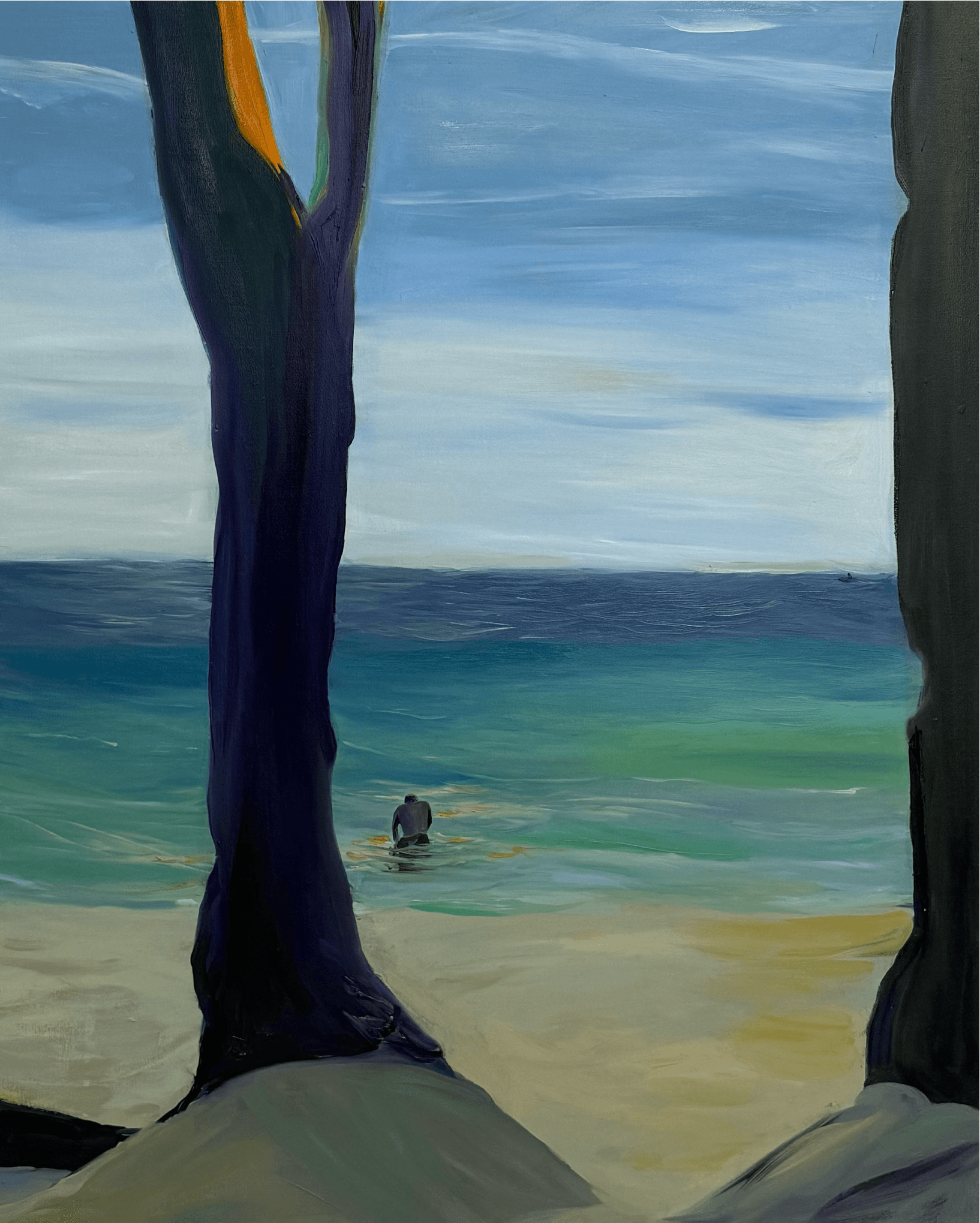 A Figure from Behind